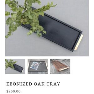 Ebonized Oak Tray